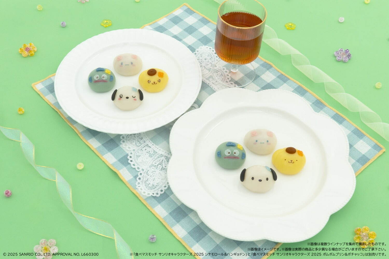 「食べマスモッチ サンリオキャラクターズ シナモロール＆ハンギョドン 2025」2個入り 358円
「食べマスモッチ サンリオキャラクターズ ポムポムプリン＆ポチャッコ 2025」2個入り 358円