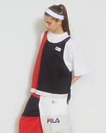 フラボア×フィラの“大胆ドット柄”ブルゾン、カラーブロックの重ね着風カットソーやハーフパンツも｜写真13