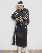 フラボア×フィラの“大胆ドット柄”ブルゾン、カラーブロックの重ね着風カットソーやハーフパンツも｜写真10