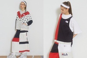 フラボア×フィラの“大胆ドット柄”ブルゾン、カラーブロックの重ね着風カットソーやハーフパンツも