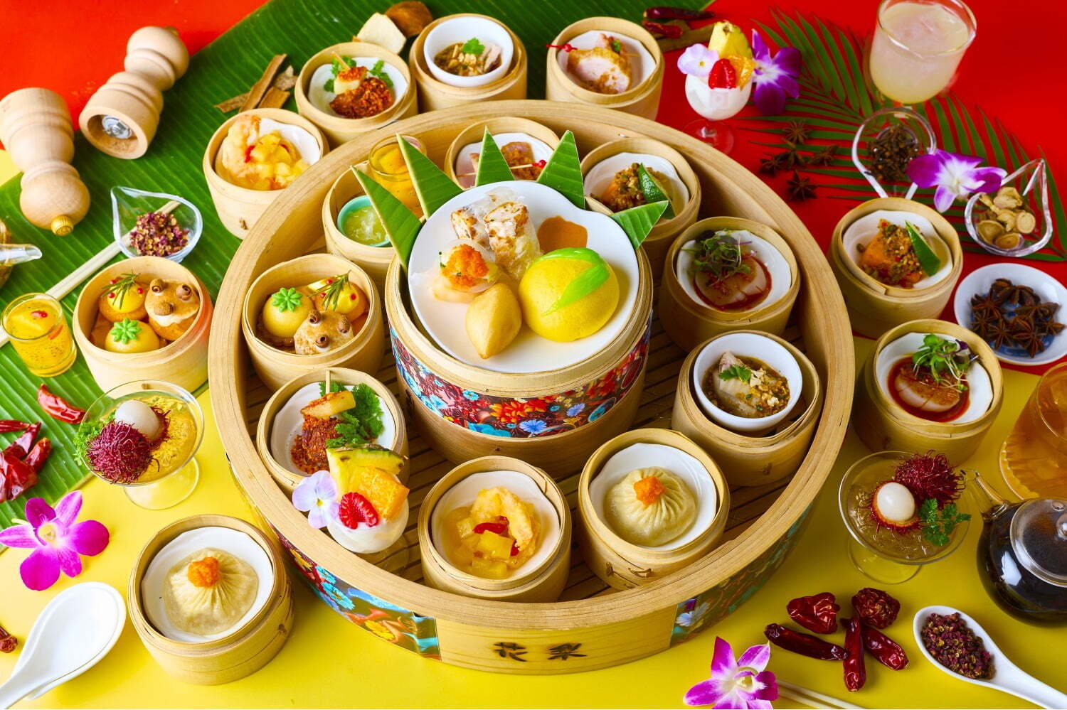餃子｜ANAインターコンチネンタルホテル東京「アジアンスパイス・アフタヌーンティー」“チリ香る”和牛＆点心