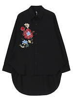 専用　ground y 花柄シャツコート ヨウジヤマモト「グラウンド ワイ」スリムな”中華花刺繍”シャツ