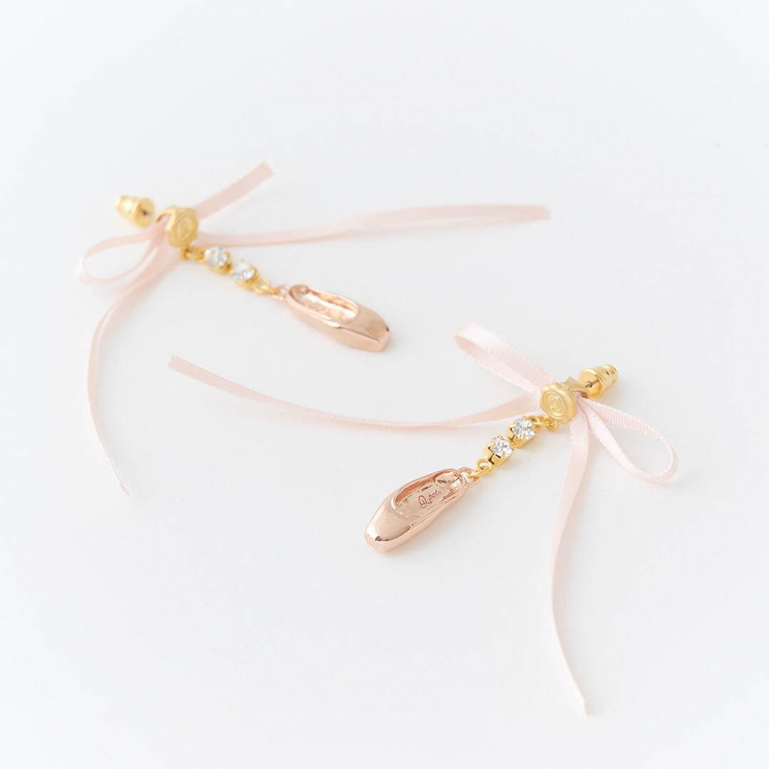 バレリーナ トウシューズ ピアス・イヤリング(ペア) 各15,400円