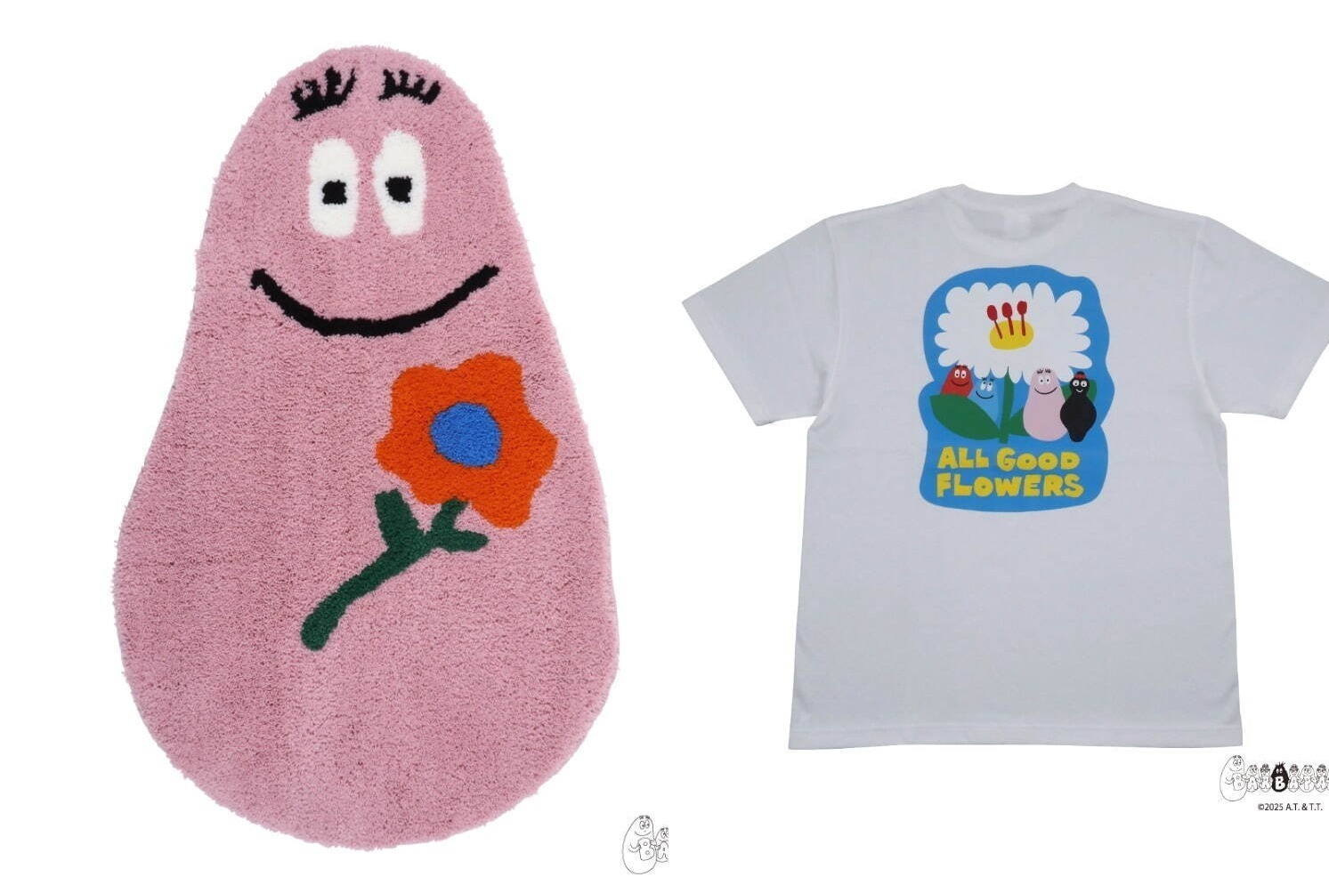 雑貨｜バーバパパ“カラフルな花”描いたTシャツやバッグ、インテリア雑貨などオール・グッド・フラワーズから