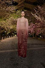 ディオール 2025年フォールコレクション - 平面的な和装の仕立てをヒントに、呼応する衣服と身体｜写真71