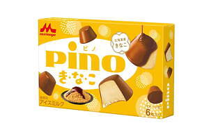 森永乳業「ピノ き・な・こ」史上初の“きなこ尽くし”アイス、コクのある黒蜜風味チョコをコーティング｜写真1