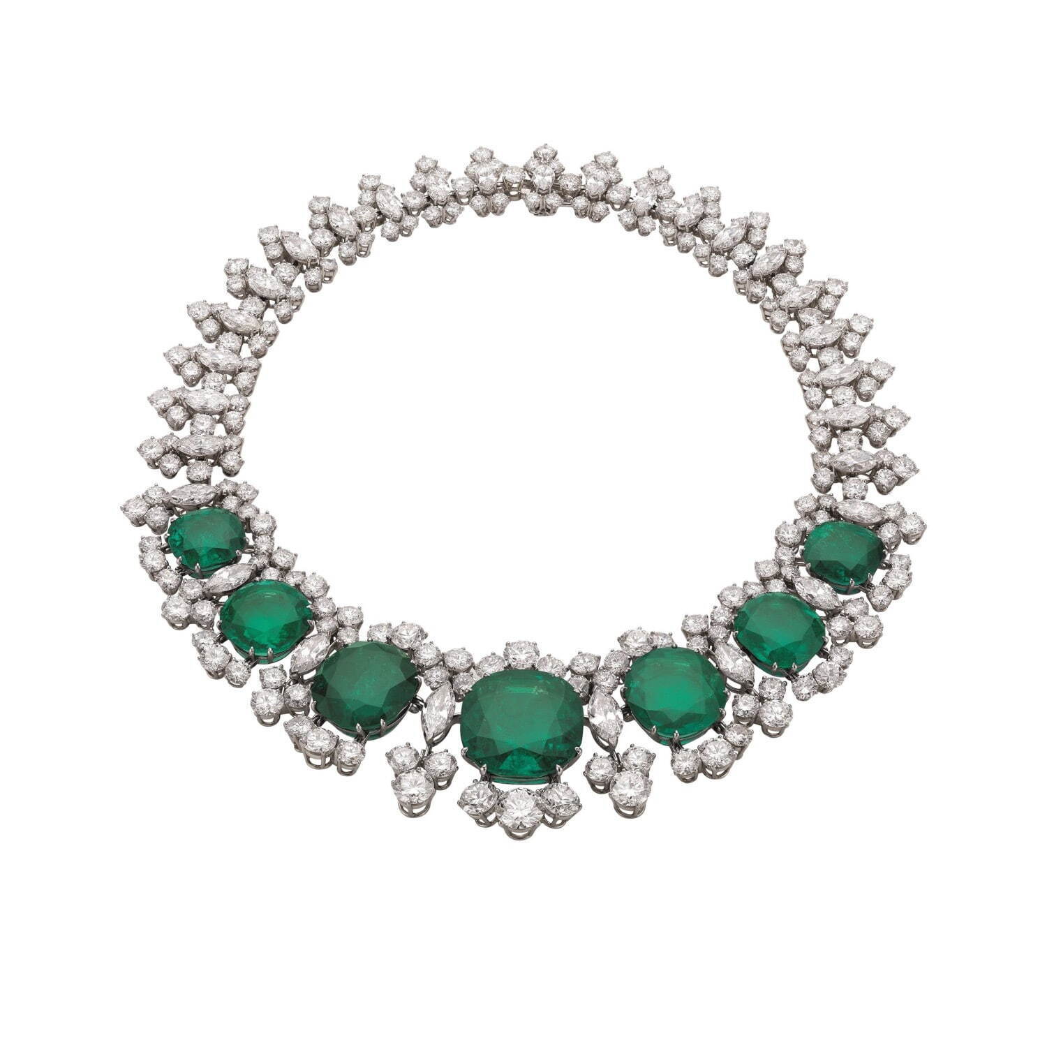 《ネックレス》 プラチナ、エメラルド、ダイヤモンド 1961年 ブルガリ・ヘリテージ・コレクション