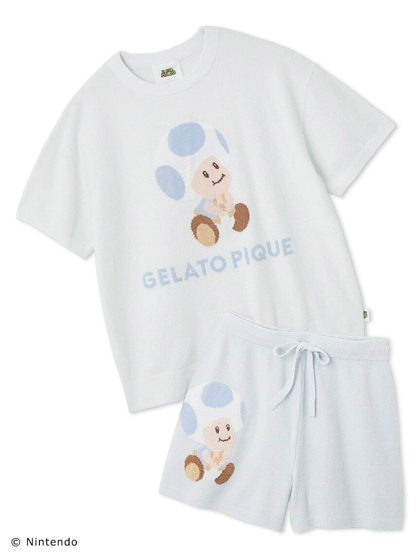 ジェラート ピケ「スーパーマリオ」春色キノピオ＆ヨッシーの