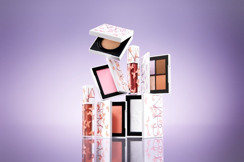 ラベンダー｜NARS「蝶が舞う」限定パケの25年夏コスメ、ラベンダー＆ピンクの4色アイパレやリップオイル