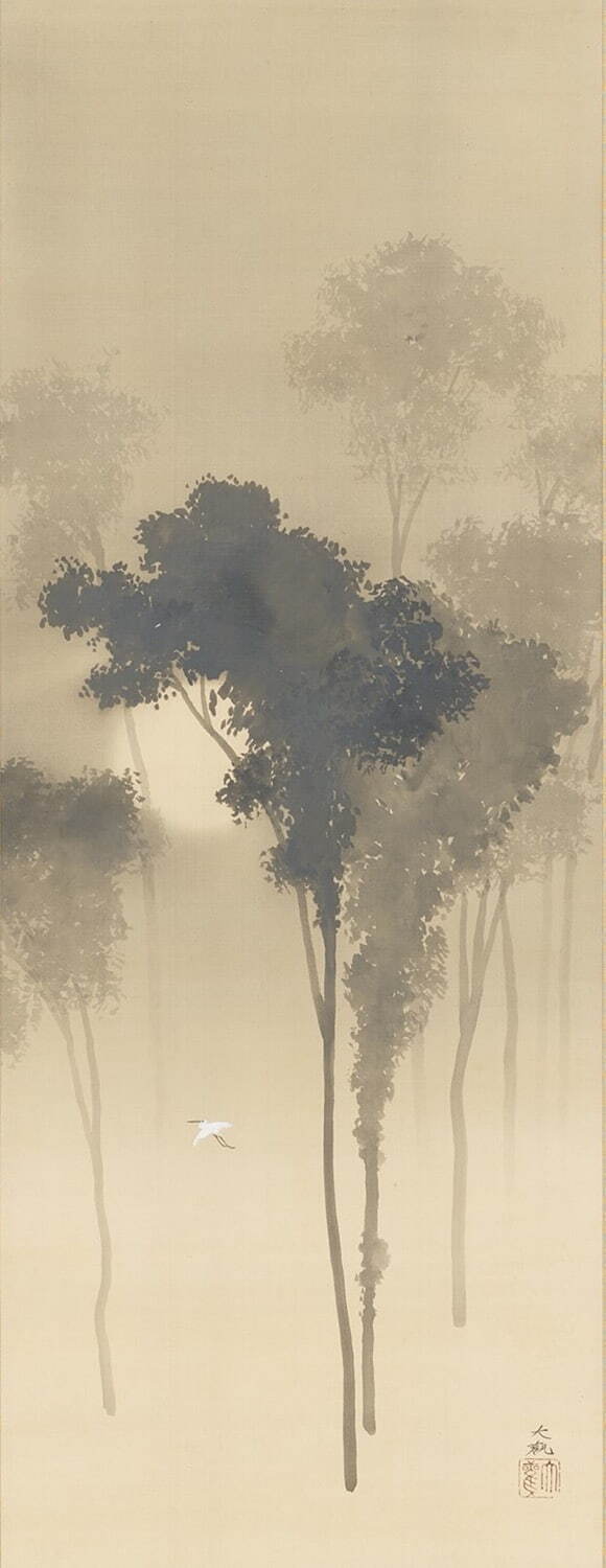 横山大観 《月明り》 明治30年(1897年)
福田美術館蔵 ［嵯峨嵐山文華館・前期展示］