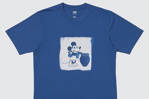 ユニクロ「UT」×ディズニー”藍染め”着想のTシャツ、隠れミッキー潜むバンダナ柄など