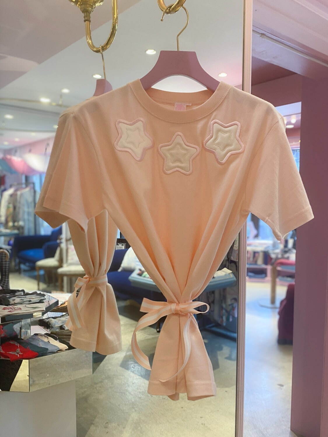 キワンダキワンダ“星モチーフ”のアップリケ刺繍Tシャツ、スターの色や数をカスタムしてオーダー｜写真10