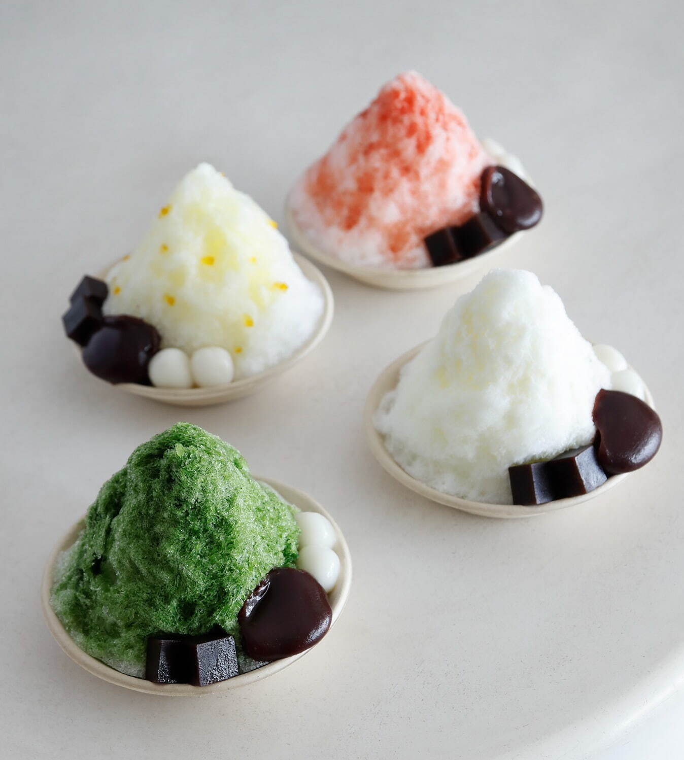 「あんペーストかき氷」各991円