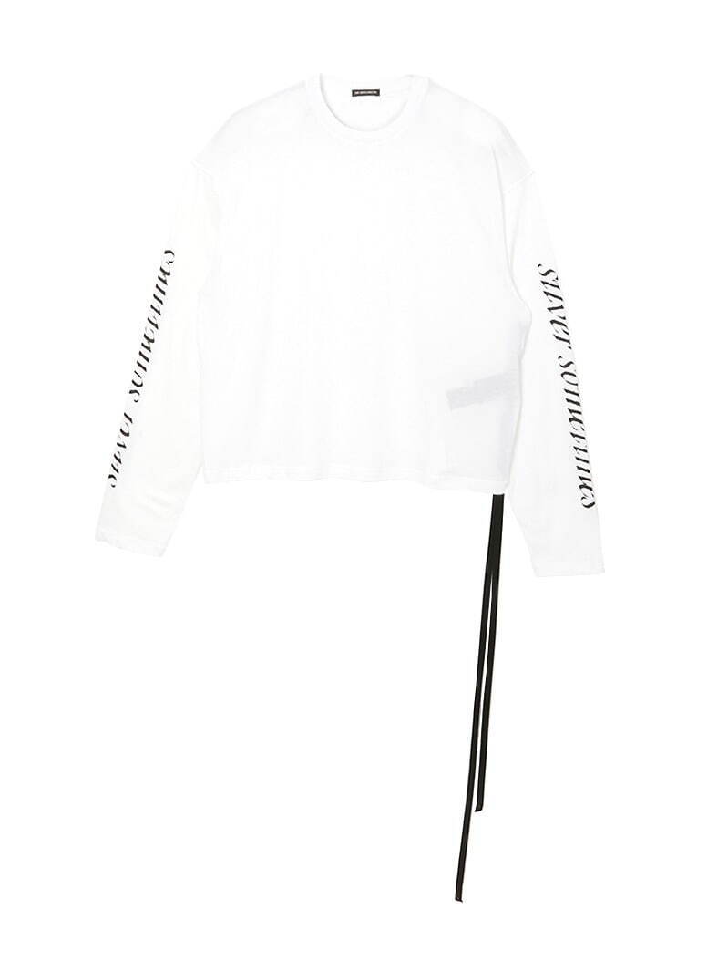 アン ドゥムルメステール"英字プリント"の白黒ロングTシャツ、渋谷パルコ限定で｜写真3