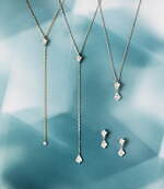 アベリの25年春夏ジュエリー、”ダイヤのかけら”カイト型カットのネックレス＆ピアスなど｜写真1