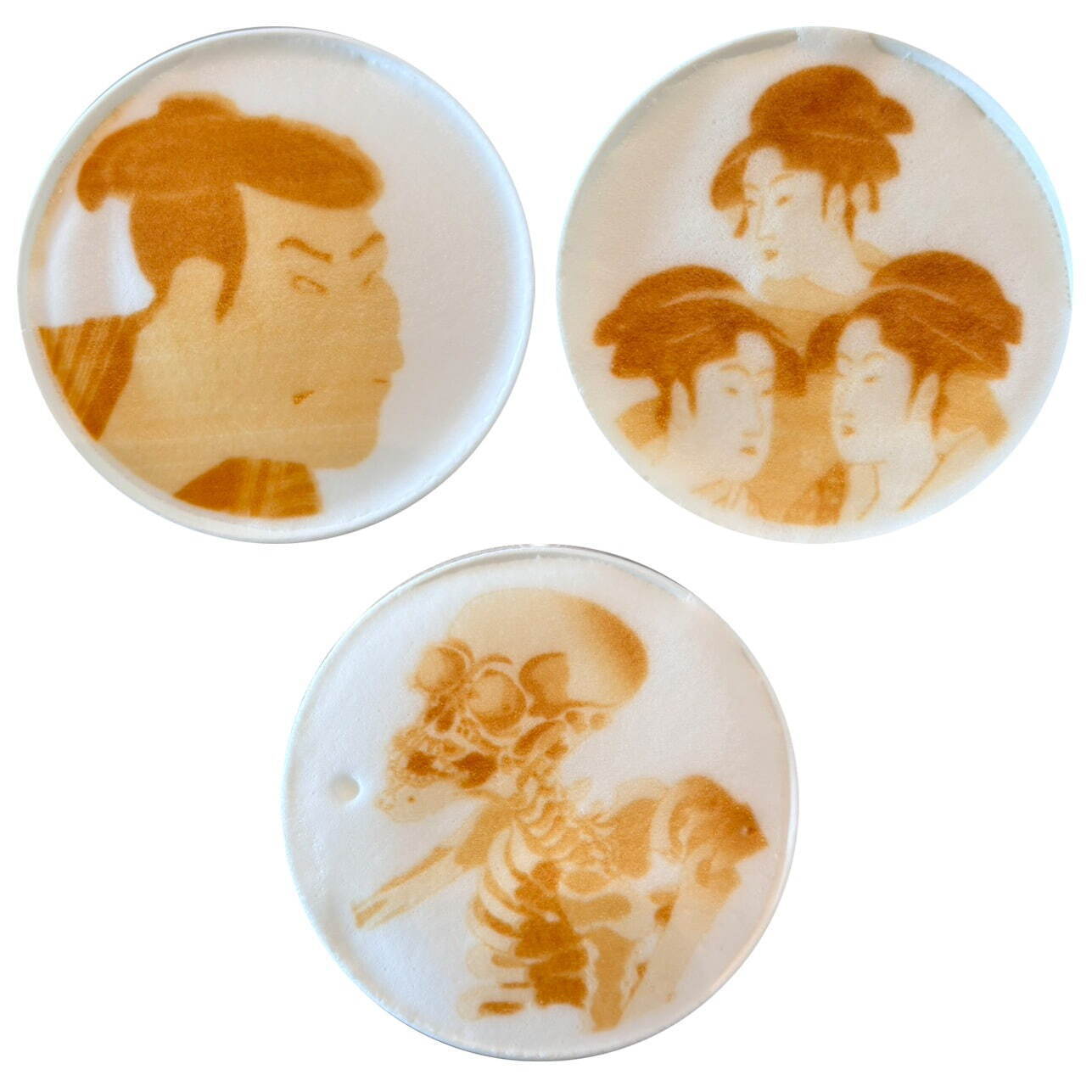 「浮世絵 RE:BORN コラボプリントラテ」各800円