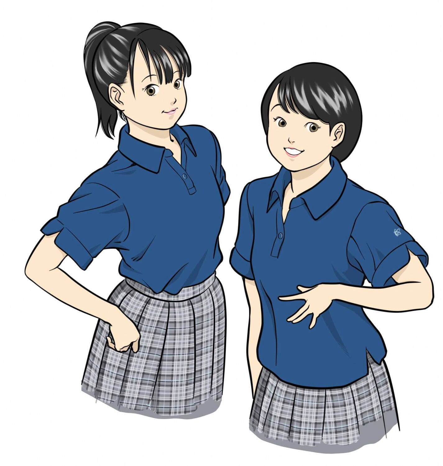 森伸之 《猛暑対策に ポロシャツ制服》 2023年
©森伸之/神田女子学園中学校高等学校