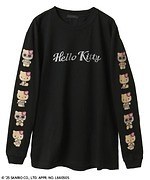 キャンディ ストリッパー“日焼けハローキティ”のコラボTシャツ、ギャル風ハローキティ連ねたロンTも｜写真4