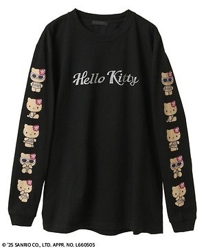 キャンディ ストリッパー“日焼けハローキティ”のコラボTシャツ、ギャル風ハローキティ連ねたロンTも｜写真4