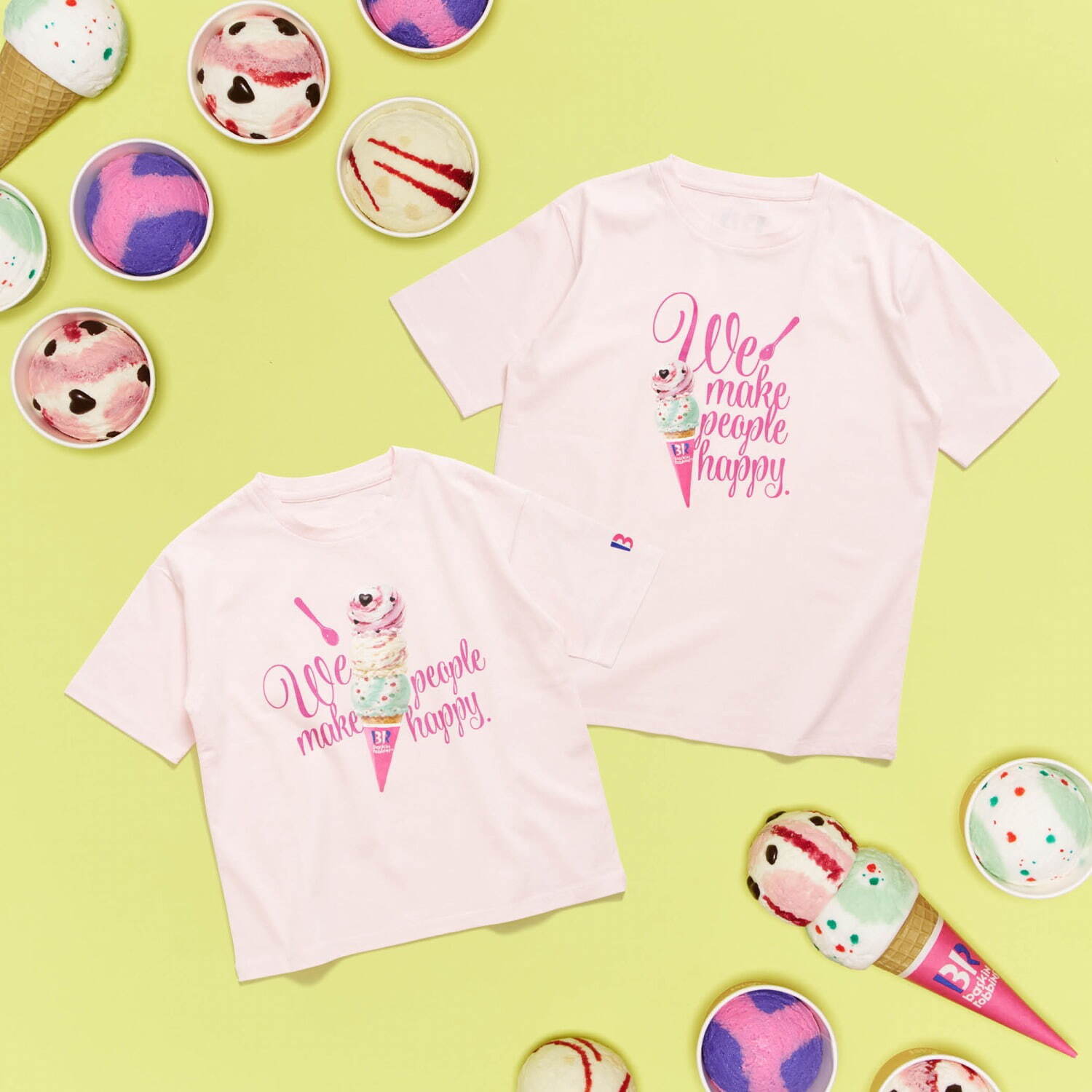 サーティワン×アフタヌーンティー、ひんやり“アイス”クッションやピンクのスプーン柄Tシャツ｜写真6