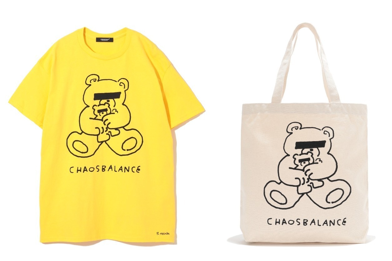 アンダーカバー“長場雄が描く”ベア＆UロゴのコラボTシャツ、トートバッグやキャップも