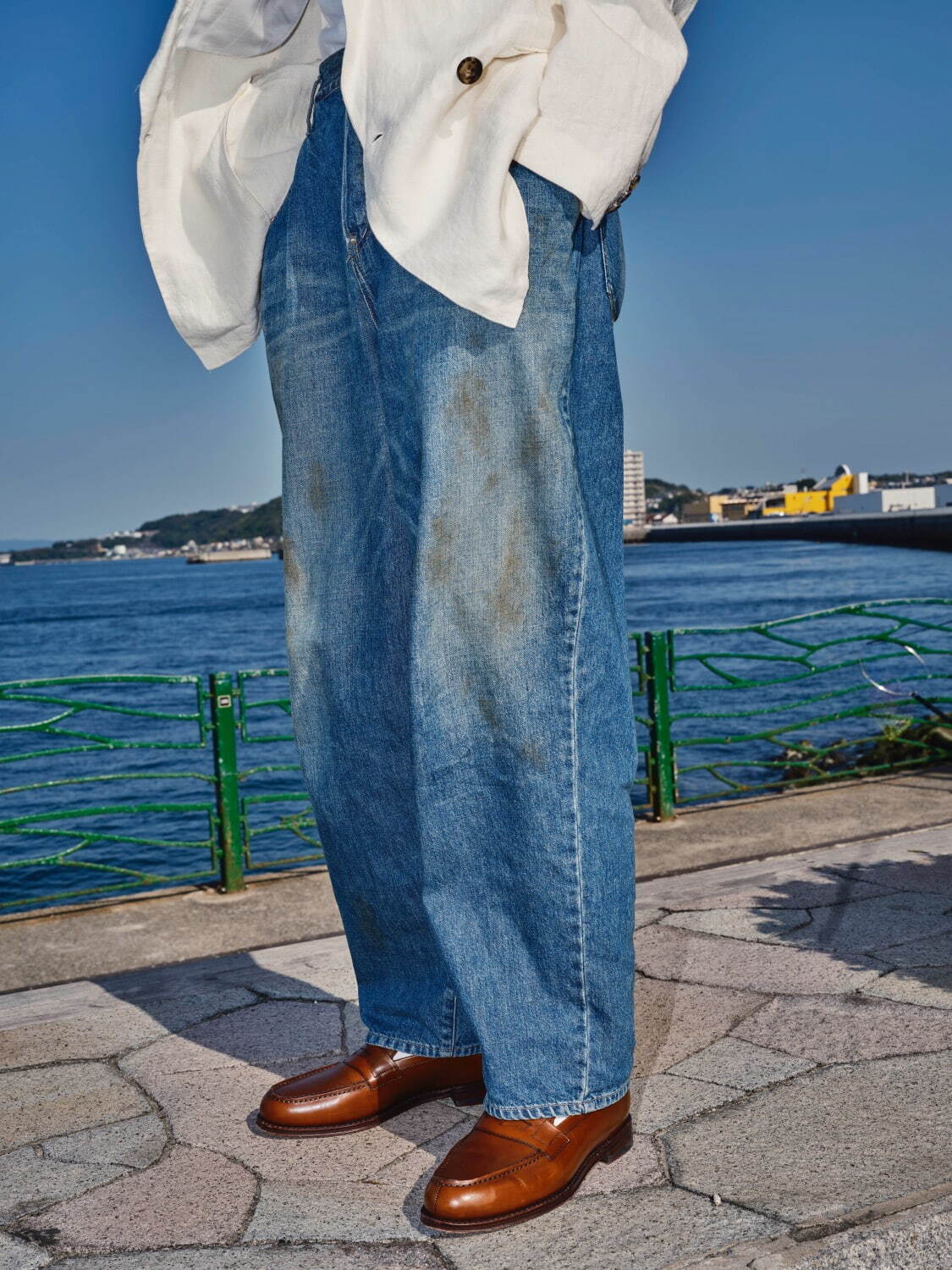 限定デニムパンツ オイル加工 58,300円