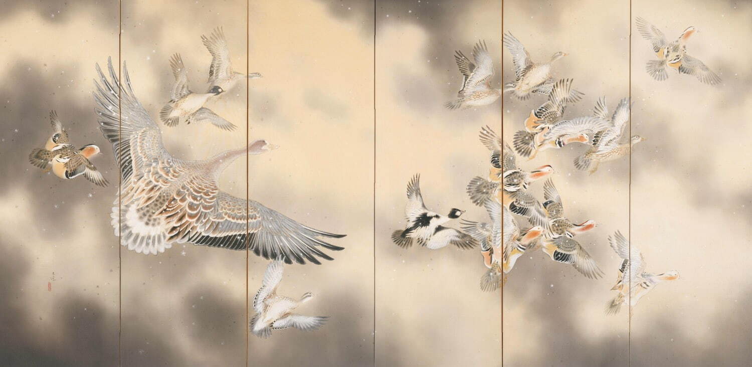 石崎光瑤、宝冠花風鳥の図、額装用画集の一部 華麗なる花鳥画”石崎光瑤、東京初の回顧展が日本橋高島屋で