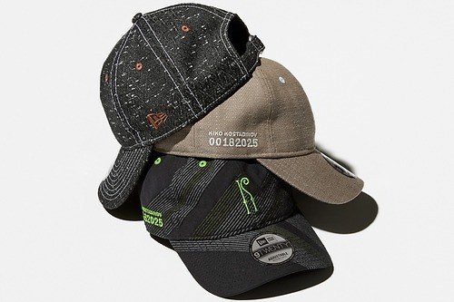 キコ・コスタディノフ×ニューエラ、ストライプ柄コットン＆ジャカードのナンバリング刺繍キャップ