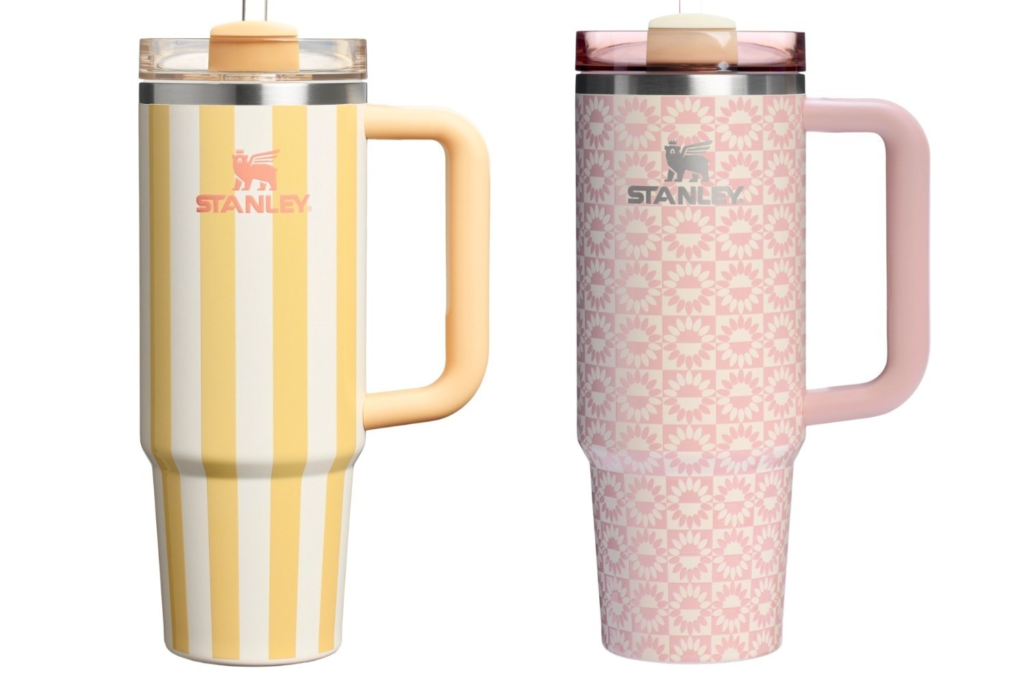 レトロ｜スタンレー“ビーチパラソル風”タンブラー、レトロな花柄やオールピンクのボトルも