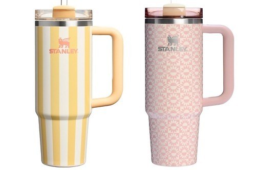 スタンレー“ビーチパラソル風”タンブラー、レトロな花柄やオールピンクのボトルも