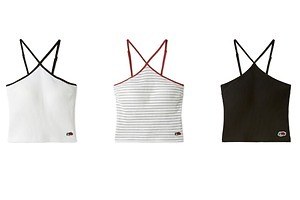 リリー ブラウン×フルーツオブザルーム、“果実ロゴ入り”ホルターネックのカップ付きキャミソール