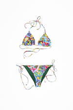 アクネ ストゥディオズ25年春夏、“果実ラベル”配したチェック柄ドレス＆だまし絵デニムパンツ｜写真1