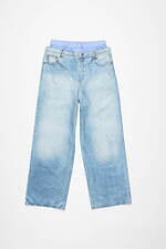 アクネ ストゥディオズ25年春夏、“果実ラベル”配したチェック柄ドレス＆だまし絵デニムパンツ｜写真2