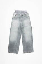 アクネ ストゥディオズ25年春夏、“果実ラベル”配したチェック柄ドレス＆だまし絵デニムパンツ｜写真3