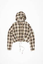 アクネ ストゥディオズ25年春夏、“果実ラベル”配したチェック柄ドレス＆だまし絵デニムパンツ｜写真4