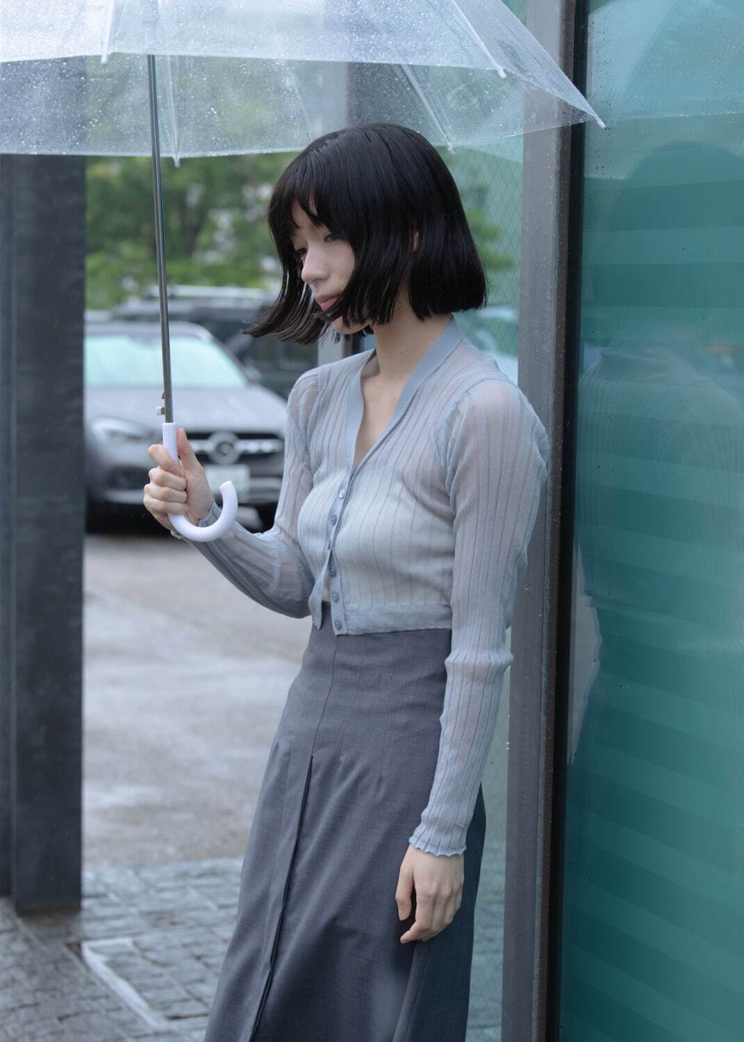 ジェーン スミス“シアー×クロップド丈”のロングスリーブカーディガン、カバーコード限定で｜写真30