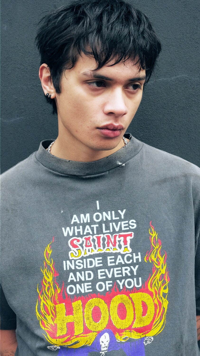 セント マイケル×ネイバーフッド、ヴィンテージ風Tシャツ&“スカル”モチーフのシルバーアイテム｜写真18