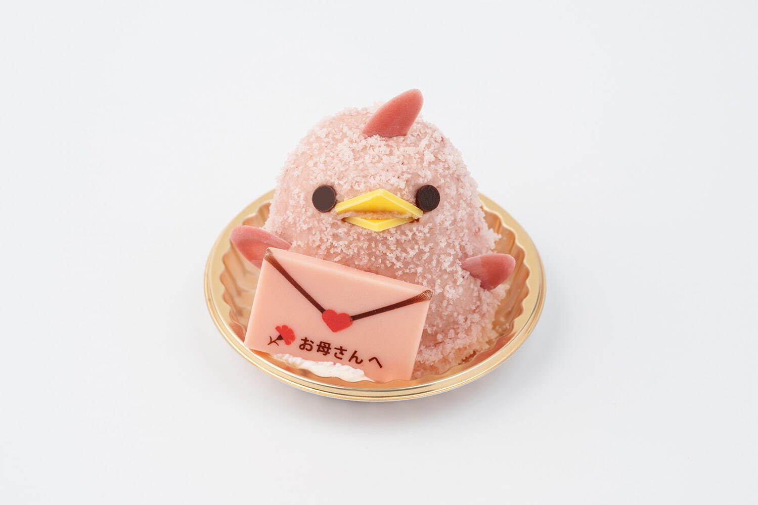 ひよこ型スイーツ「母の日ぴよりん」いちご味のババロア×濃厚プリン、“手紙”のオーナメント付き｜写真2