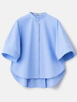 プラステ×ハルノブムラタ、ヴィンテージ風コットンのボリュームシャツ＆光沢サテンジャケット｜写真4