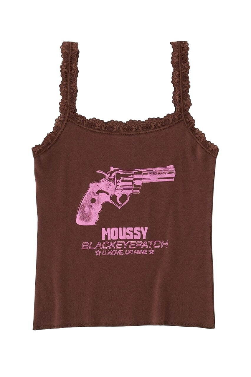 MOUSSY BlackeyePatch タンクトップ入手困難