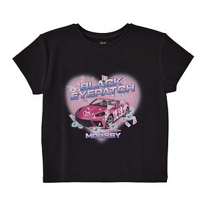 マウジー×ブラック アイ パッチ ウーマン、“ハートロゴ”のピタッとTシャツやフリルキャミソール｜写真2