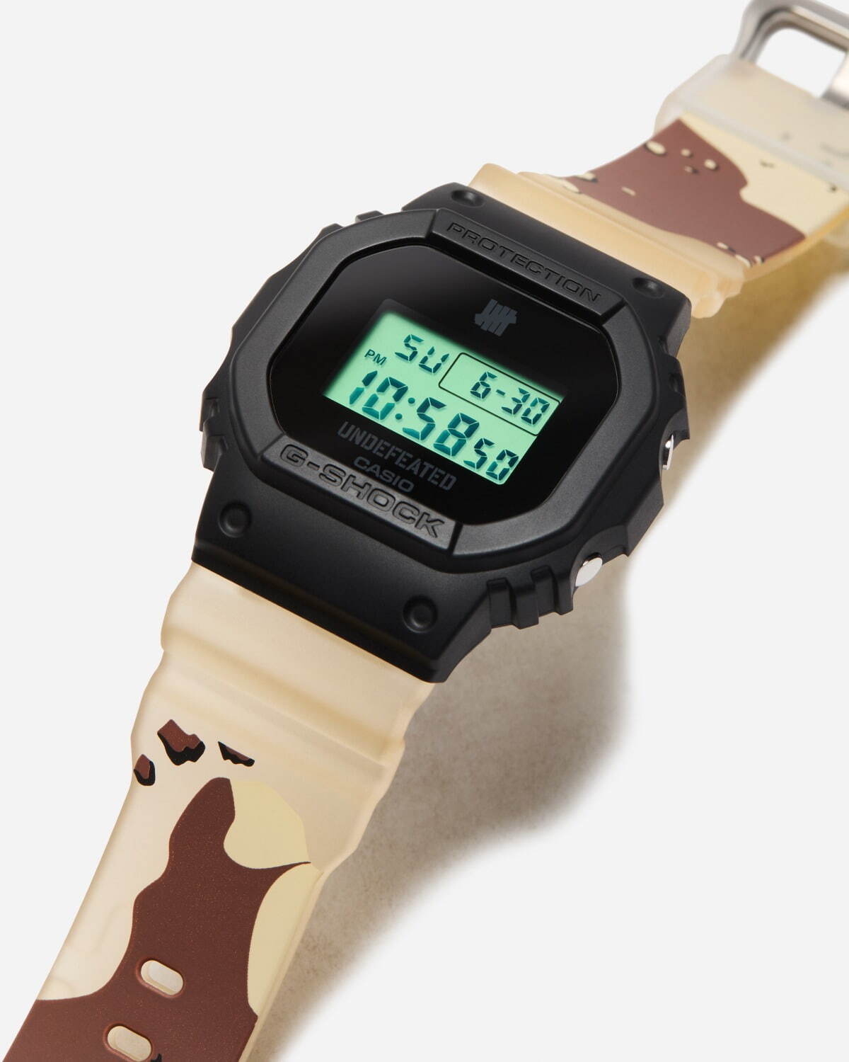 アンディフィーテッド×G-SHOCK“付け替えバンド”腕時計、カモ柄や