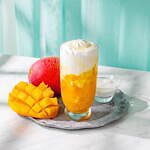 猿田彦珈琲“ブルーベリー＆ラベンダー香る”パープル色ラテ＆爽やかマンゴーラッシー｜写真2