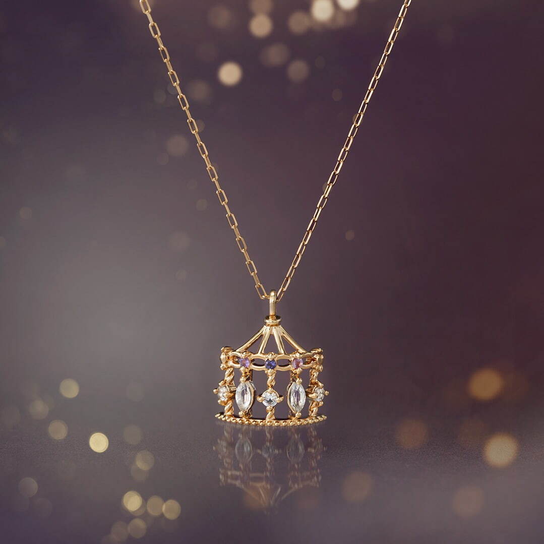 K10YG ネックレス / アイオライト / ピンクアメジスト / トパーズ 55,000円