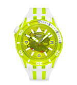 スウォッチ“クラゲ着想”スケルトン腕時計、クリアブルーやイエローなどダイバーズウォッチ全5色｜写真3