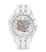 スウォッチ“クラゲ着想”スケルトン腕時計、クリアブルーやイエローなどダイバーズウォッチ全5色｜写真1