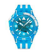 スウォッチ“クラゲ着想”スケルトン腕時計、クリアブルーやイエローなどダイバーズウォッチ全5色｜写真2