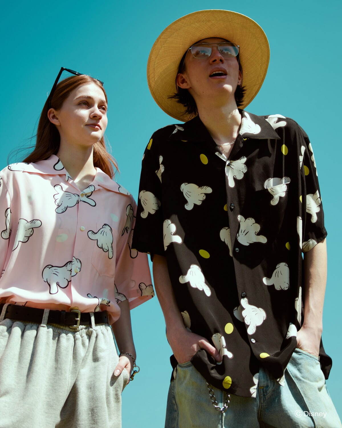 ネーム×アロハブロッサム、ミッキーマウスの“アロハポーズ風”ハンドサインの総柄ハワイアンシャツ｜写真13