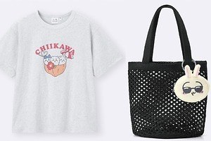 GU「ちいかわ」コラボ第4弾、“夏を満喫”ハチワレTシャツやサングラスうさぎのポーチ付きバッグ | ジーユー