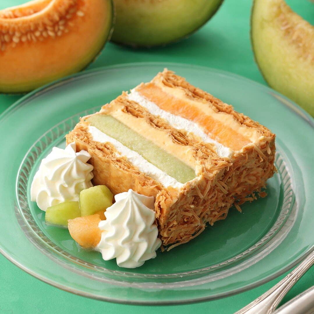 キハチ カフェ「KIHACHIのダブルメロンパイ」